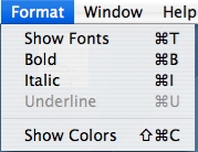 Format Menu picture
