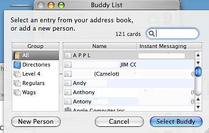 Address Book Link Window