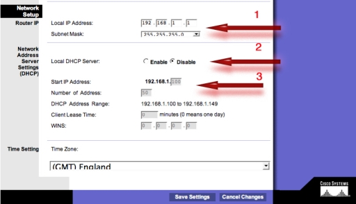 DHCP Server Settings