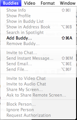 Small iChat 5 Buddies Menu Pic