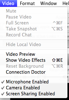 small iChat 5 Video Menu pic